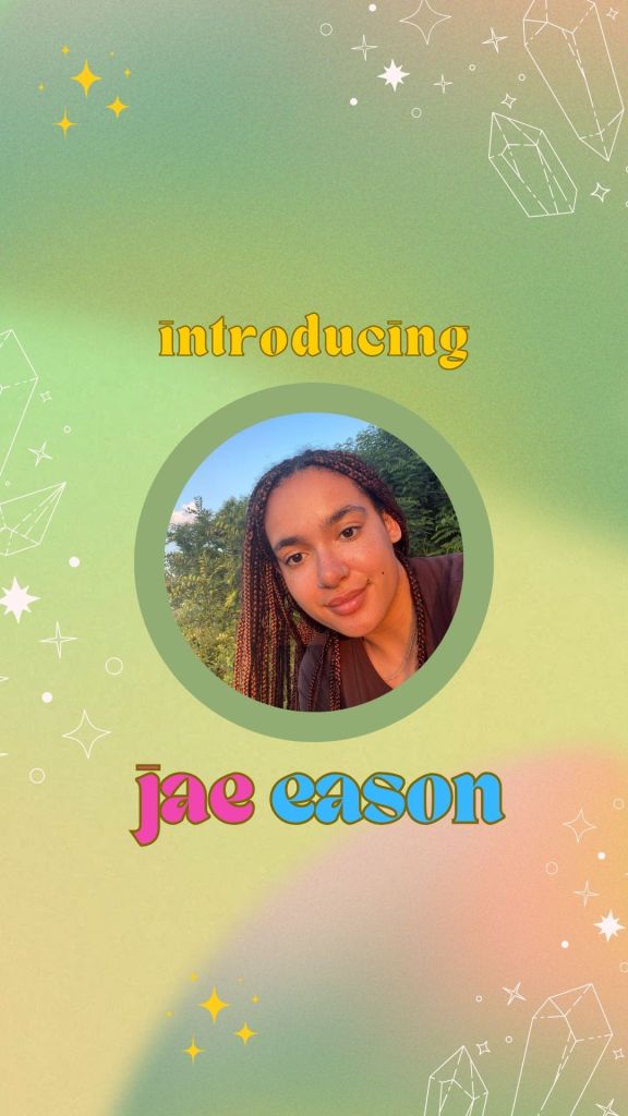 picture of jae eason with text reading "introducing jae eason"